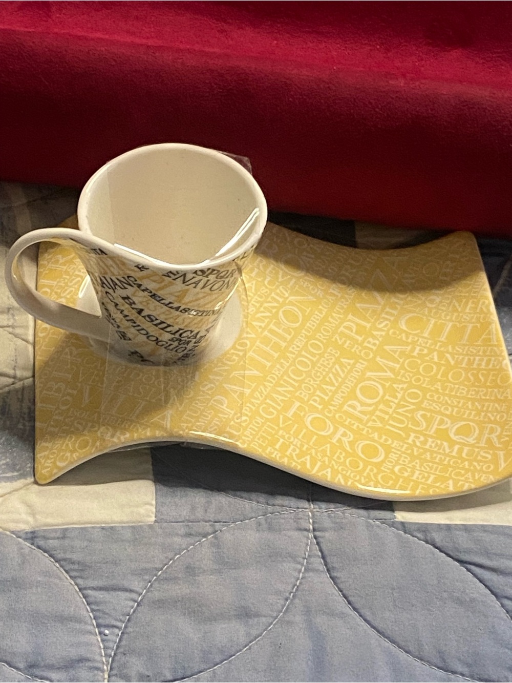 VILLEROY & BOCH 1748 NewWave CAFE ROME Espresso Cup & Saucer Set